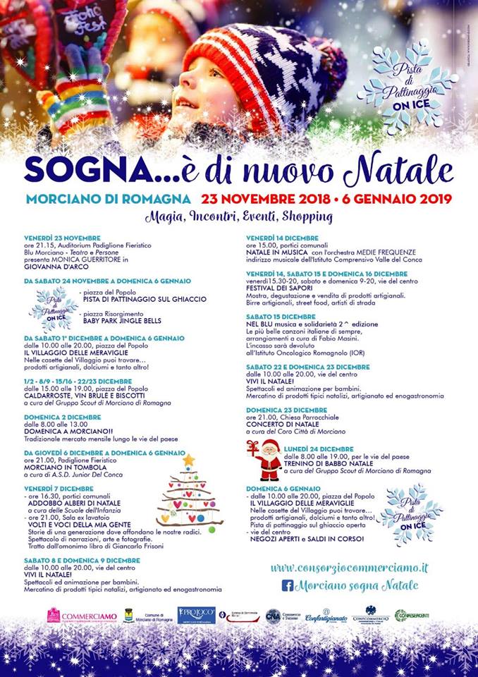 Natale 6 Gennaio.Sogna E Di Nuovo Natale Programma Completo 23 Novembre 6 Gennaio Comune Di Morciano Di Romagna