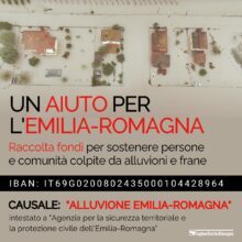 Alluvione in Emilia-Romagna: raccolta fondi promossa dalla Regione